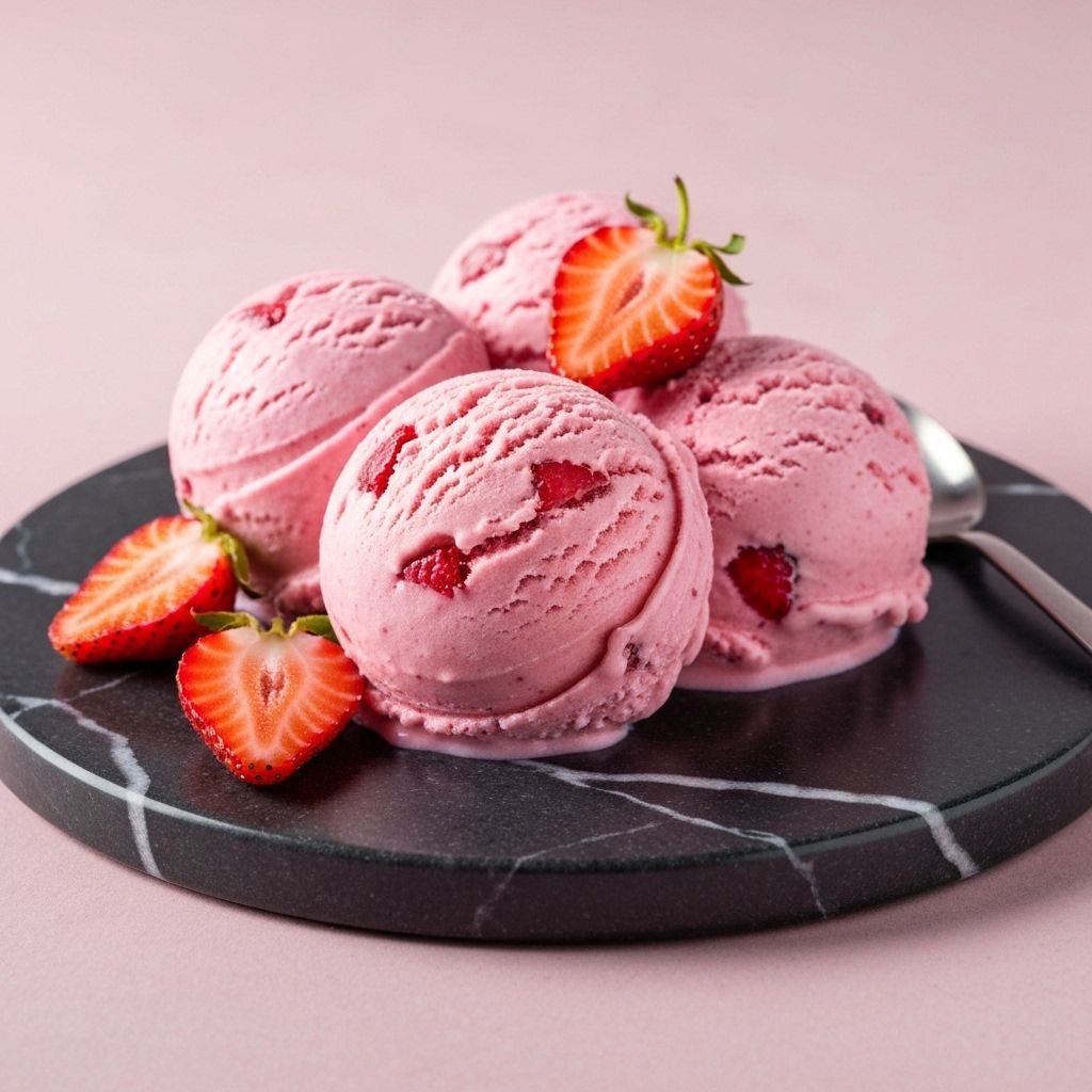 Strawberry Swirl Ice Cream